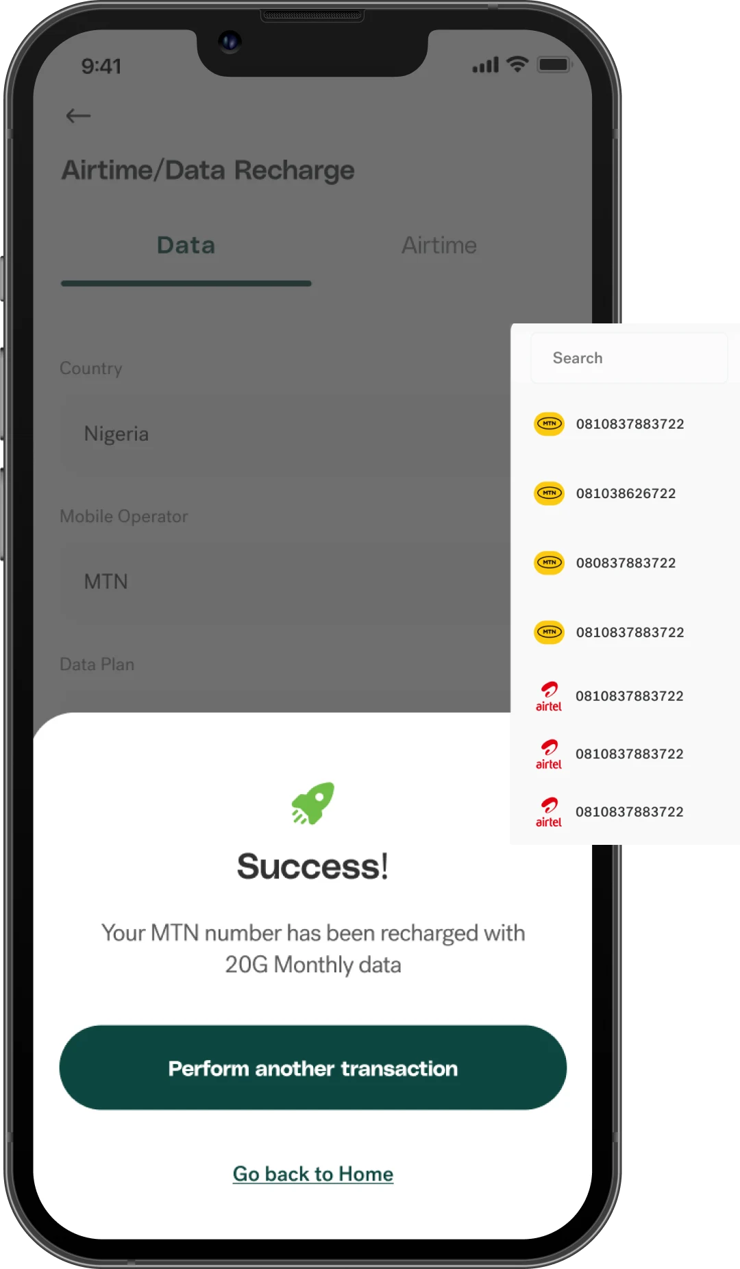Bitmama airtime and data